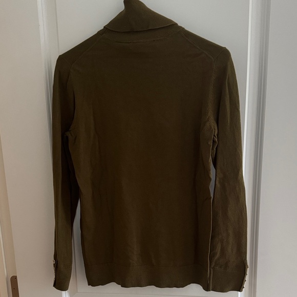 Tommy Hilfiger Olive Green Turtleneck Sweater - Medium - Picture 5 of 7